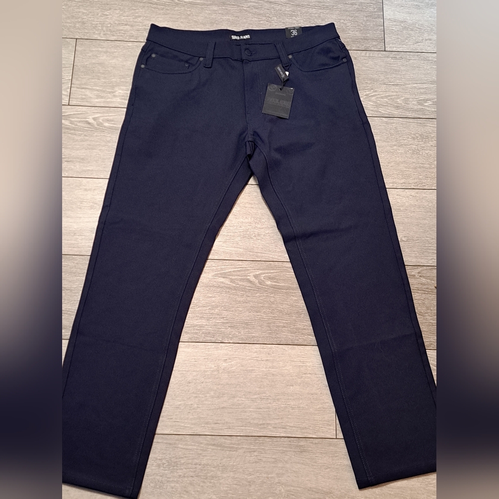 Brand New Suko Jeans Men's Navy Blue Stretch Knit Pants **not Jeans**